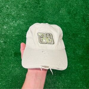 Dale Earnhardt Jr Strapback Hat Chase Authentics Beige #88 Budweiser Camo Trim